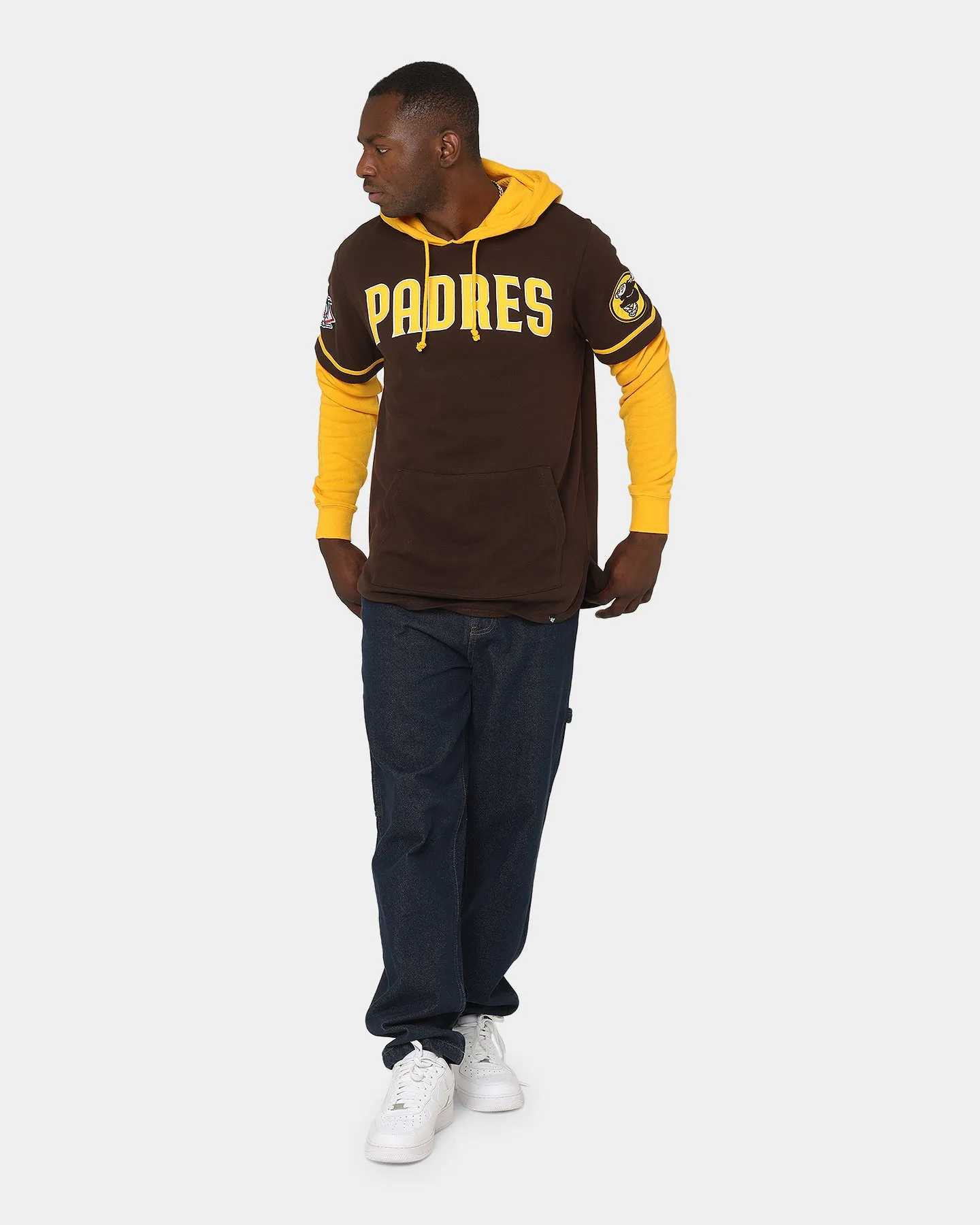 47 Brand San Diego Padres Shortstop Kapuzenpullover Braun
