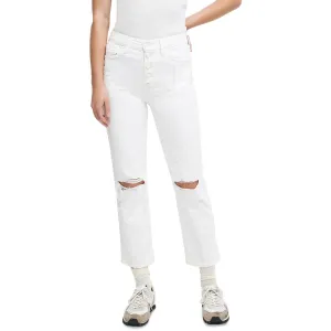 7 For All Mankind Damen Denim Straight Fit Cropped Jeans