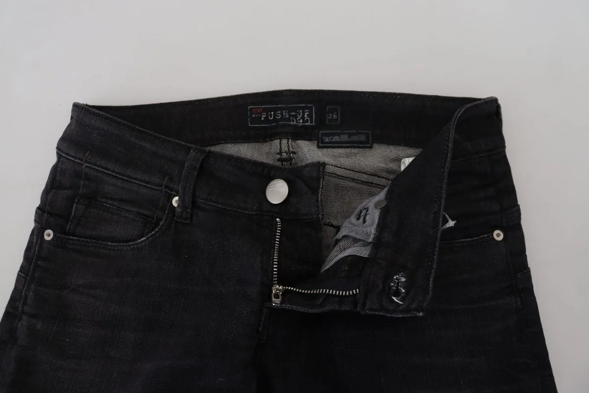 Acht Baumwolle Niedrige Taille Slim Fit Damen Casual blaue Damenjeans