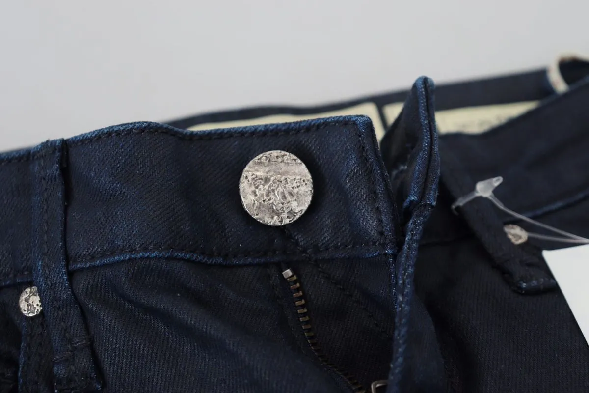 Acht Baumwolle Niedrige Taille Slim Fit Damen Freizeit-Damenjeans