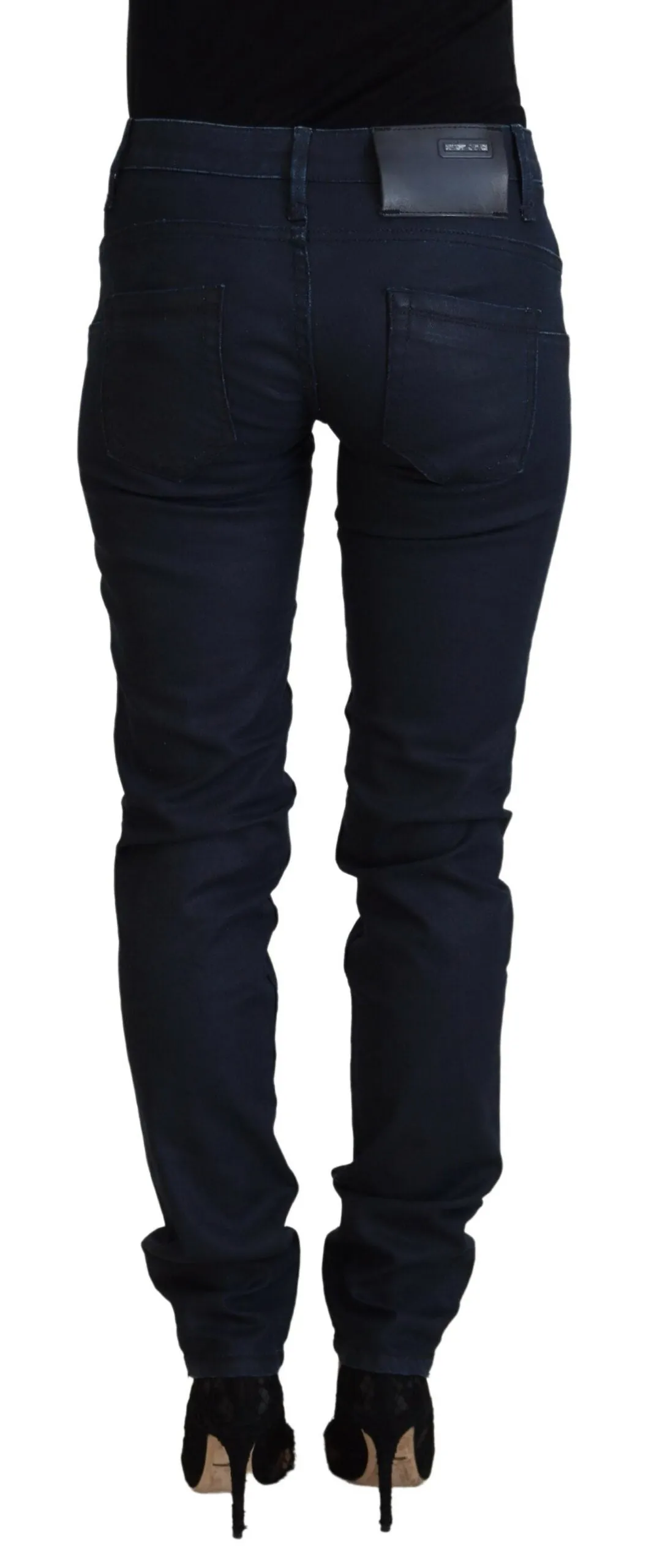 Acht Baumwolle Niedrige Taille Slim Fit Damen Freizeit-Damenjeans