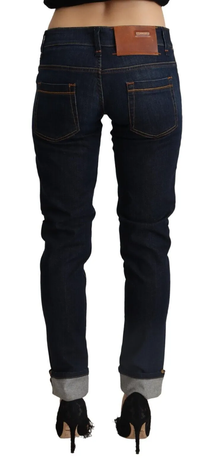 Acht Baumwolle Niedrige Taille Slim Fit Damen Hose Damen Jeans
