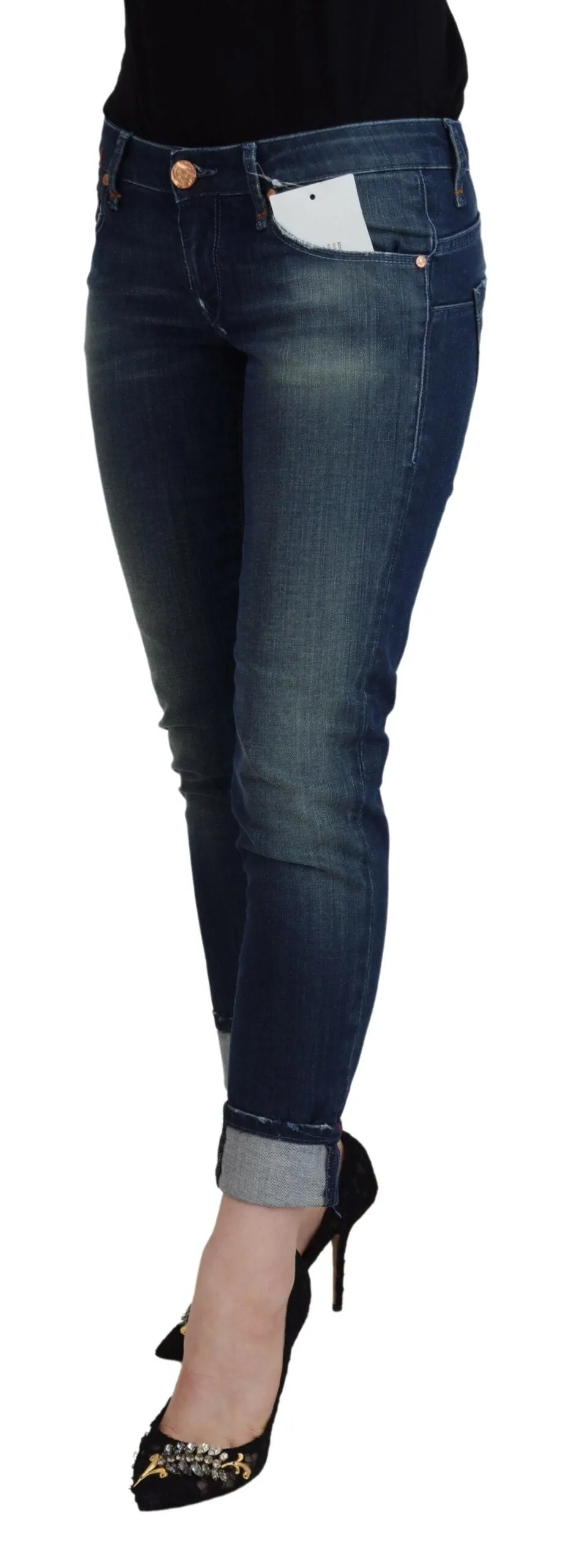 Acht Baumwolle Slim Fit Damen Casual Damenjeans