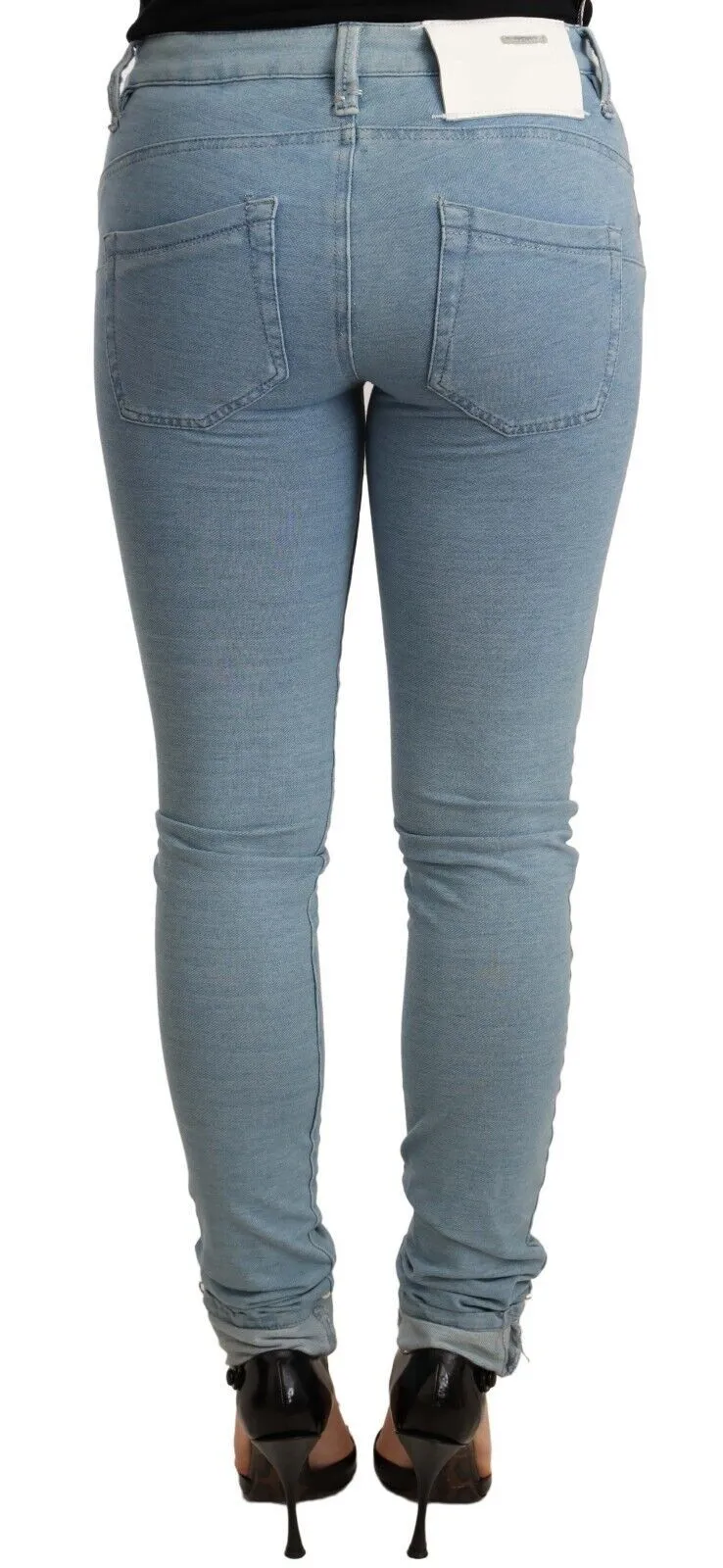 Acht Baumwoll-Stretch-Saum Slim Fit Damen Damenhose