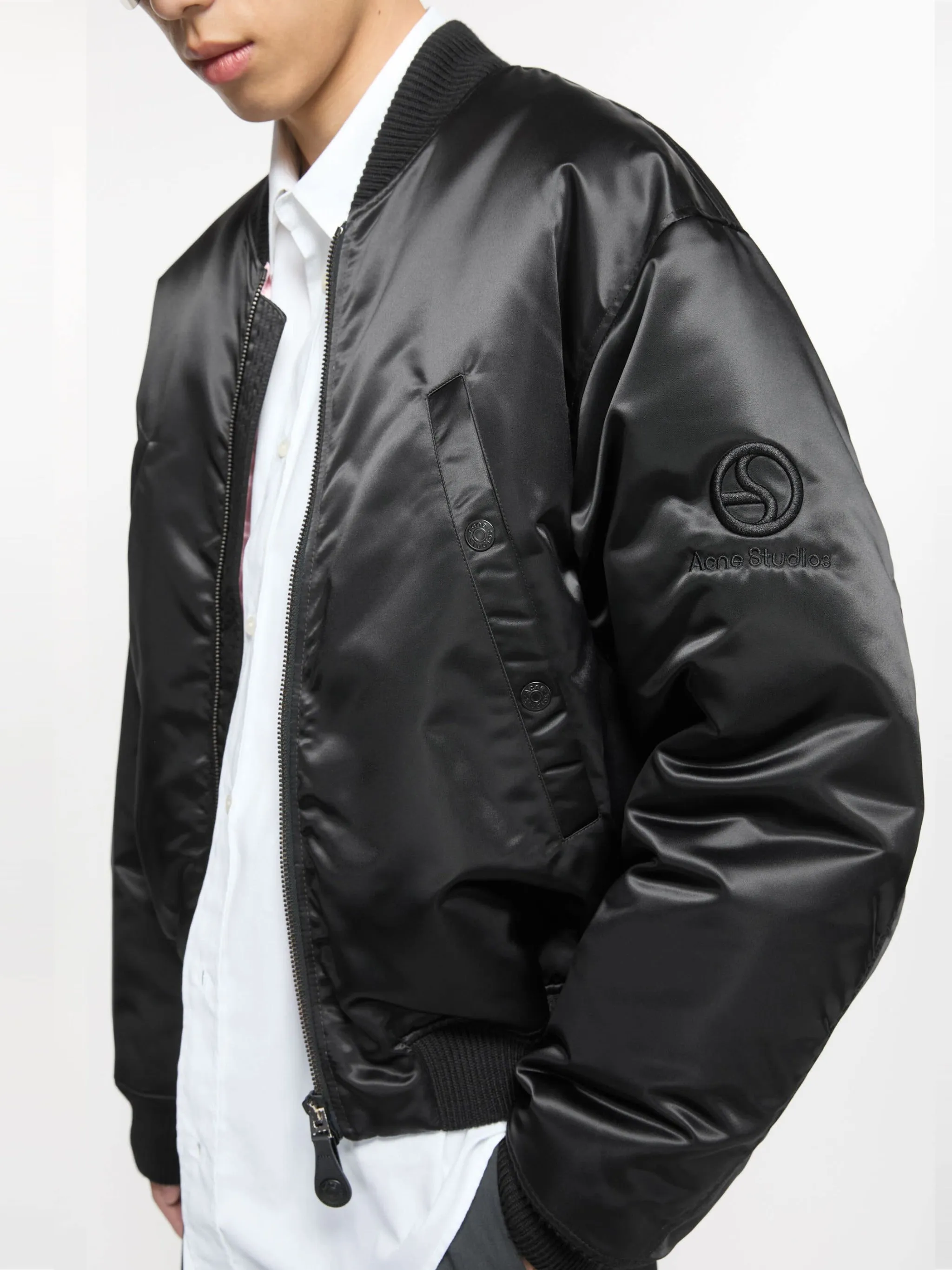 ACNE STUDIOS - Herren Logogramm Bomberjacke Bekleidung_acne-studios