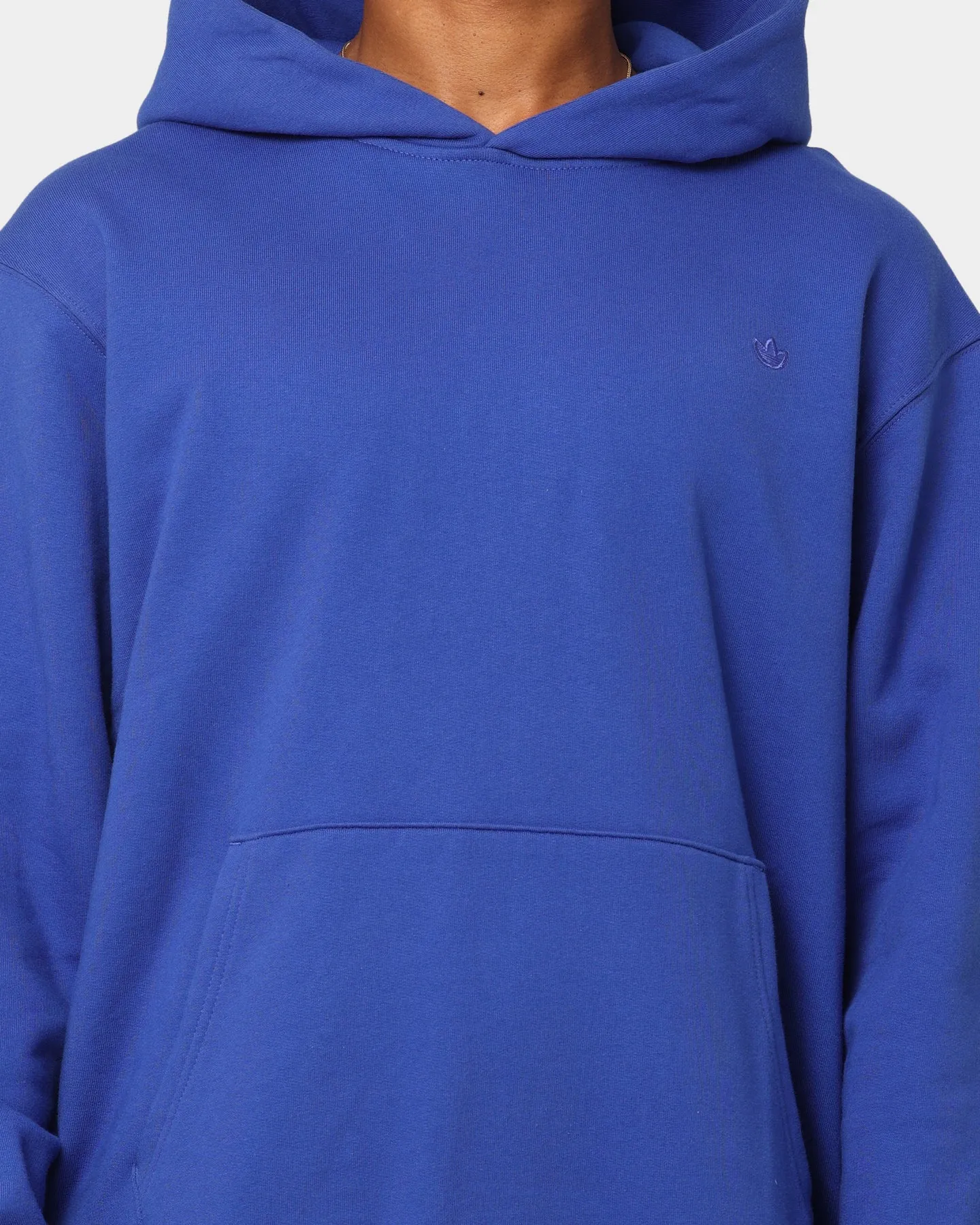Adidas C French Terry Kapuzenpullover Halbtransparentes Blau