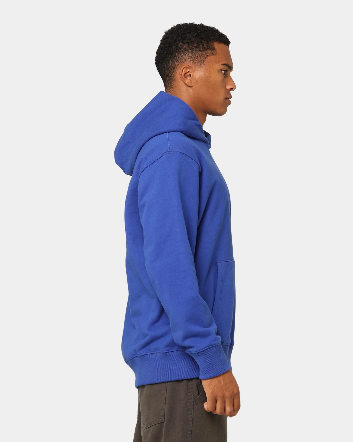 Adidas C French Terry Kapuzenpullover Halbtransparentes Blau
