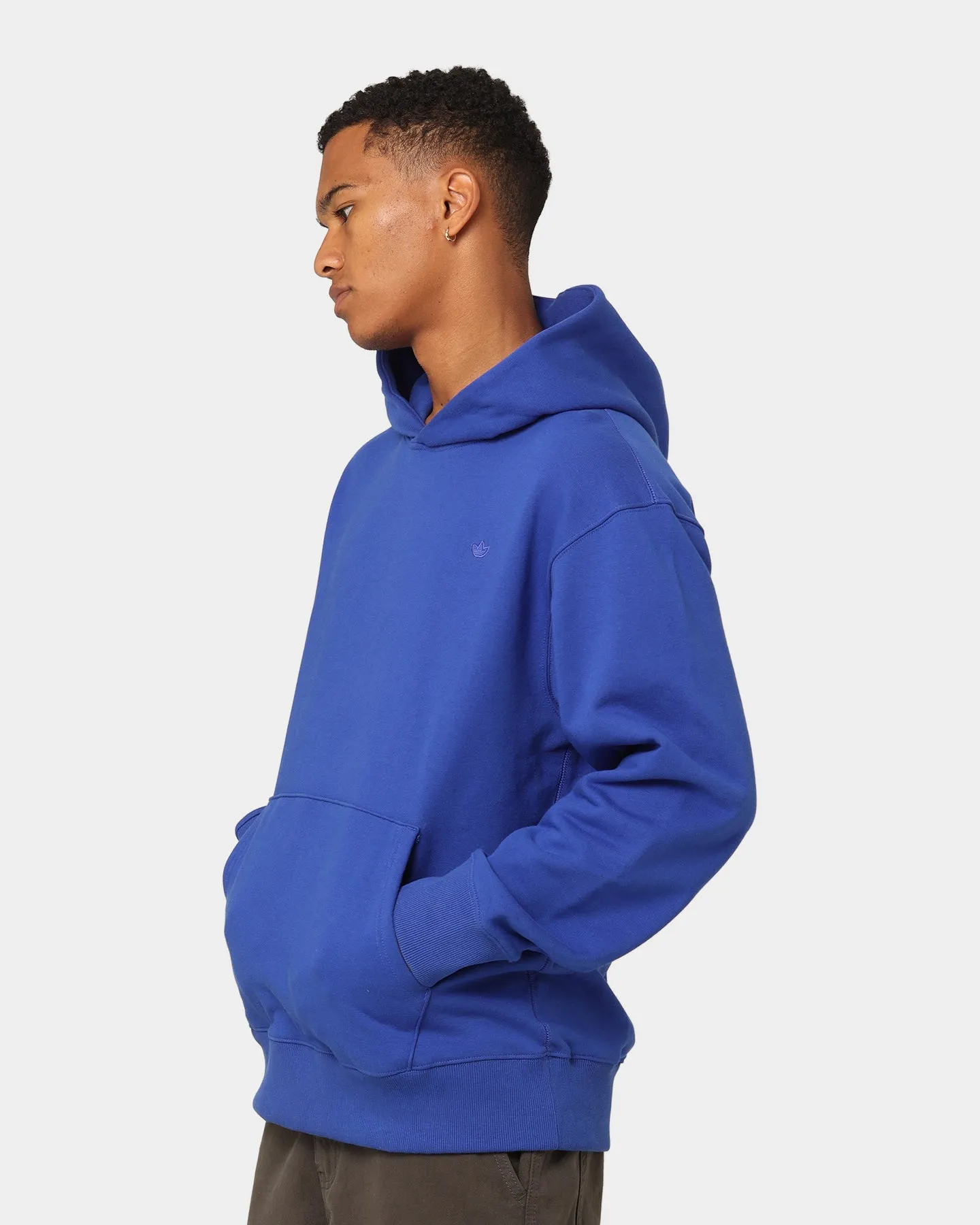Adidas C French Terry Kapuzenpullover Halbtransparentes Blau