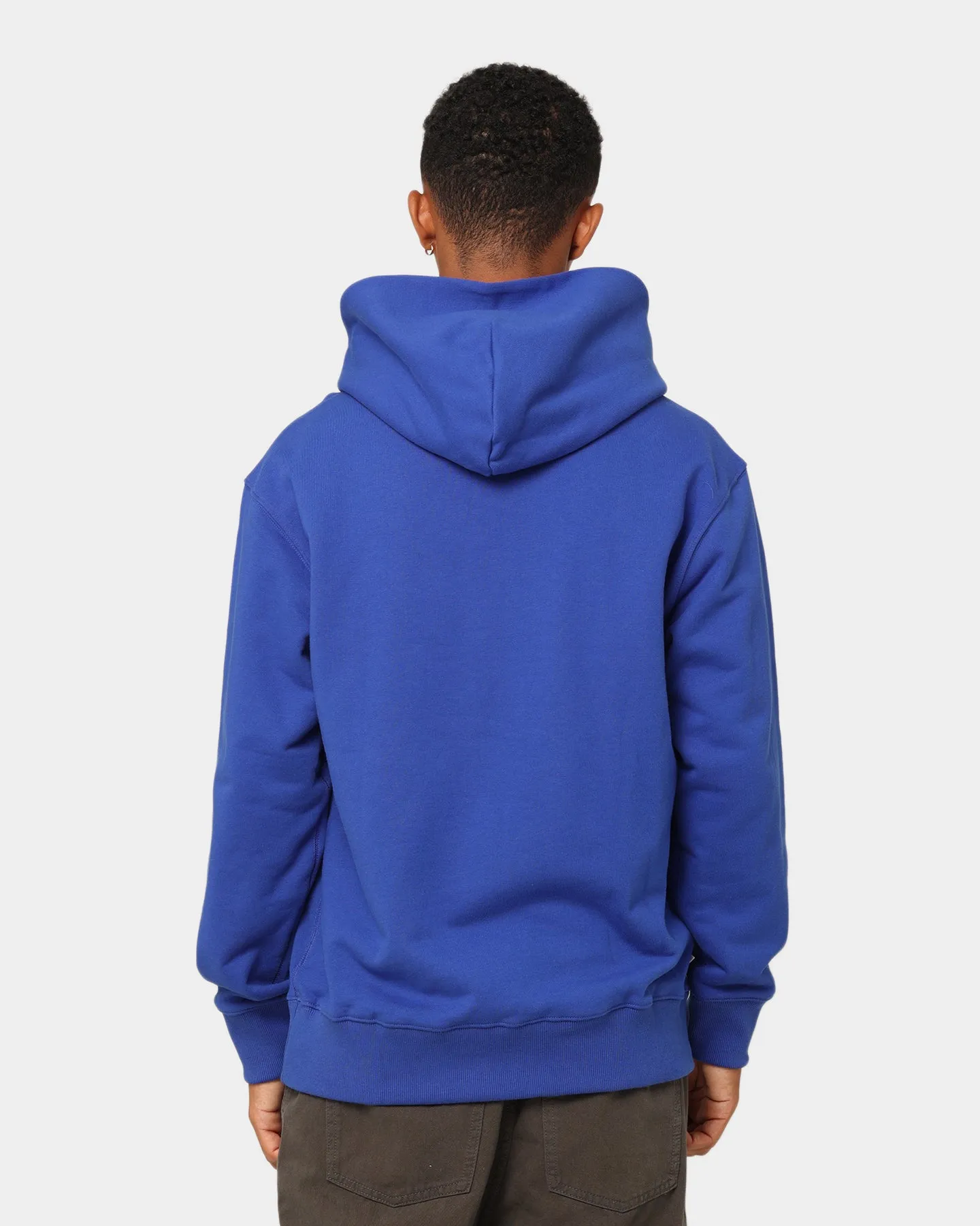 Adidas C French Terry Kapuzenpullover Halbtransparentes Blau
