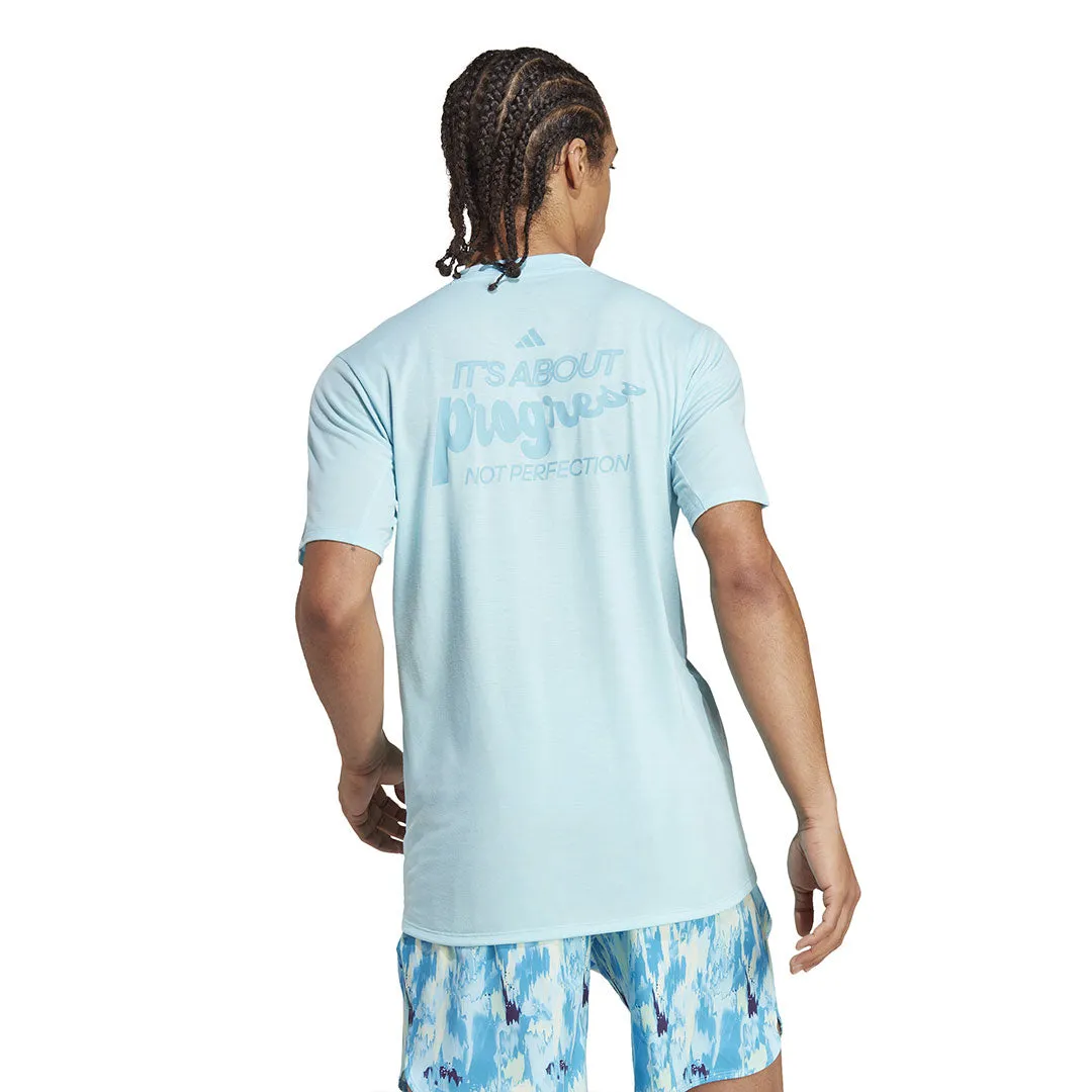 adidas - Herren Lift Your Mind Designed For Training Grafik-T-Shirt (IN1858)