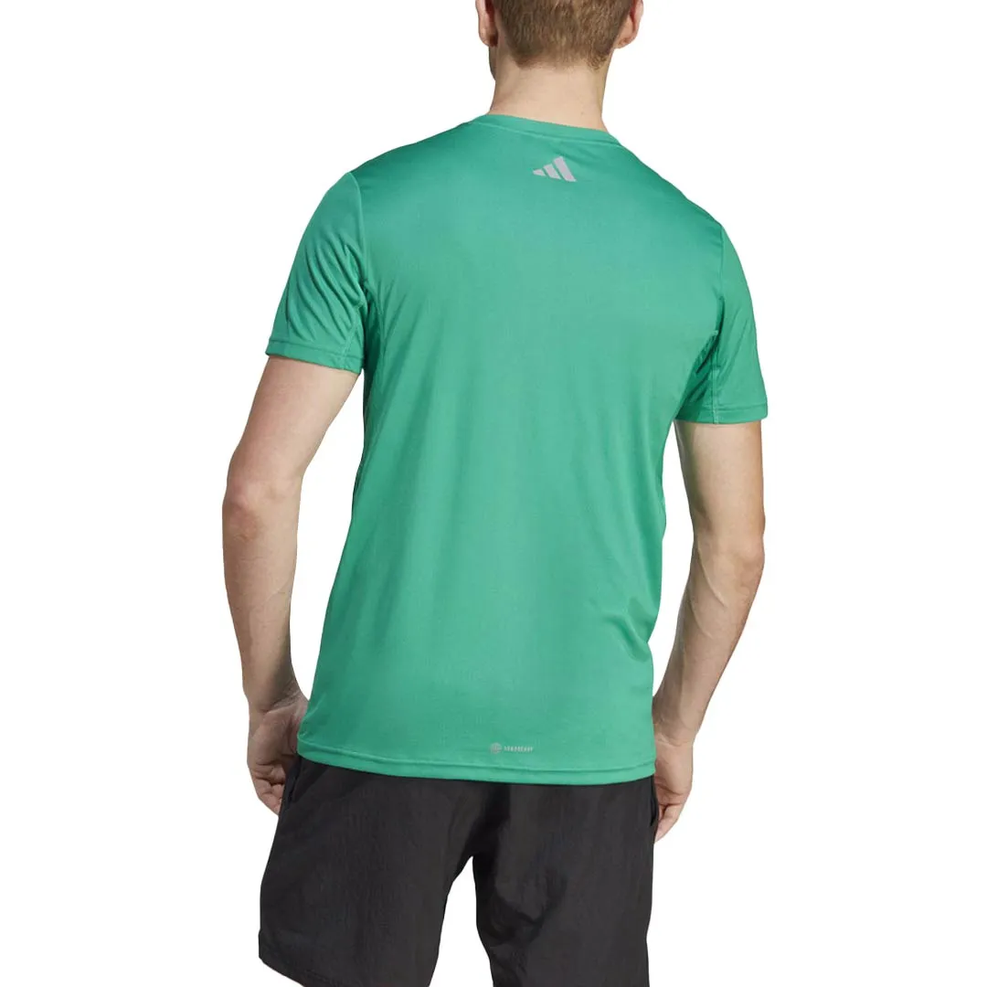 adidas - Herren Run Icons 3 Bar Kurzarm T-Shirt (HR3245)