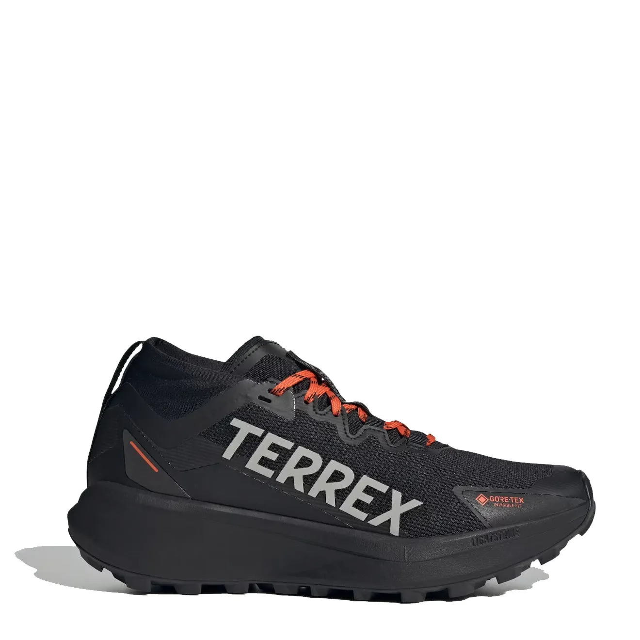 Adidas Terrex Agravic GTX Trail Running Schuh Core Schwarz / Grau / Semi Impact Orange