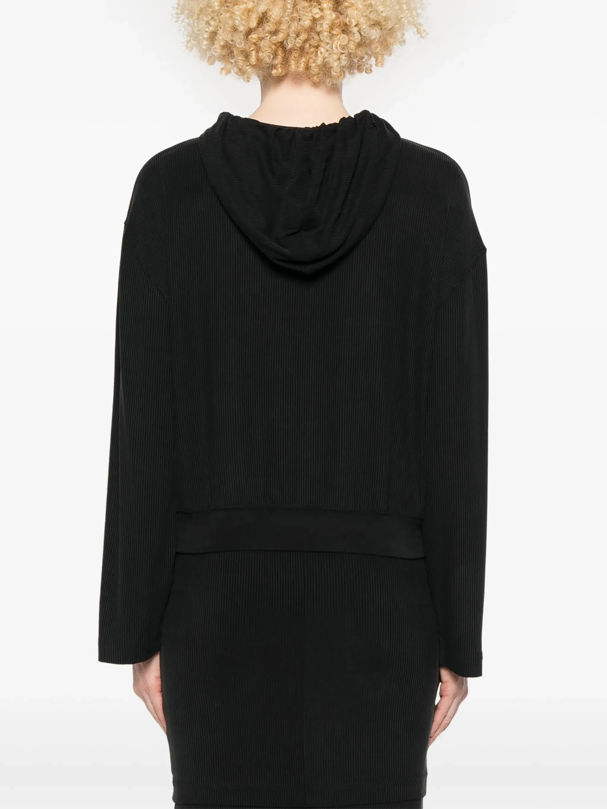 ALAINPAUL - Damen Reißverschluss-Cupro-Hoodie Kleidung_alainpaul