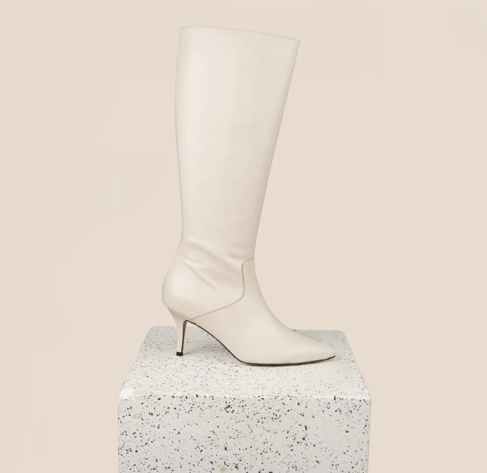Alassio - Leder in Latte-Optik