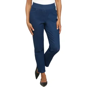 Alfred Dunner Damen Petites Mid Rise Modern Fit Straight Leg Jeans