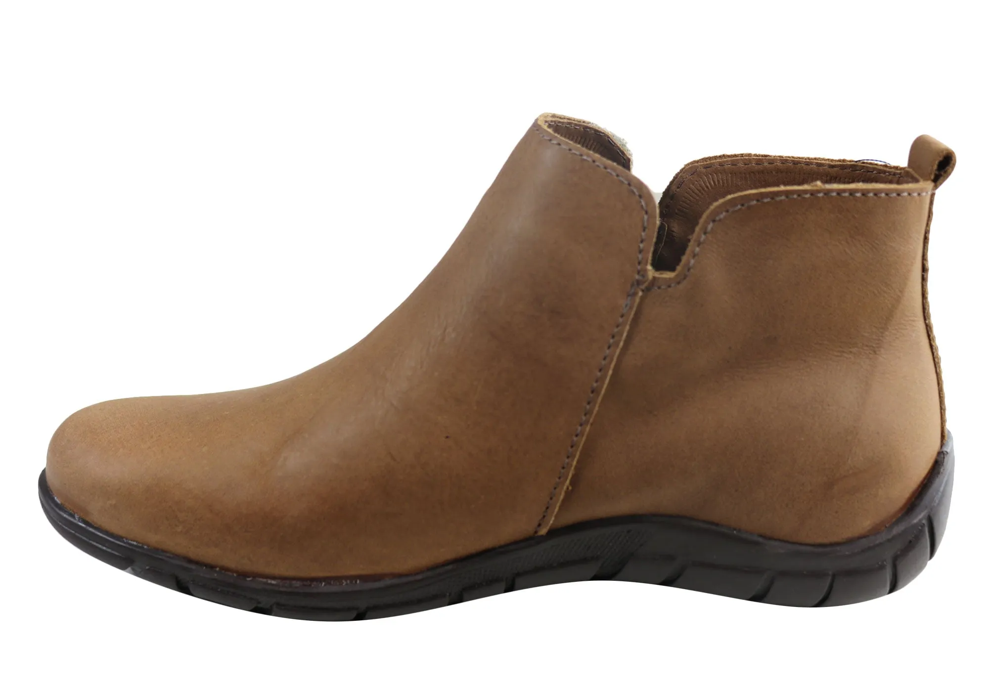 Andacco Central Damen Leder Bequeme Knöchelstiefel Hergestellt In Brasilien Andacco Schuhe