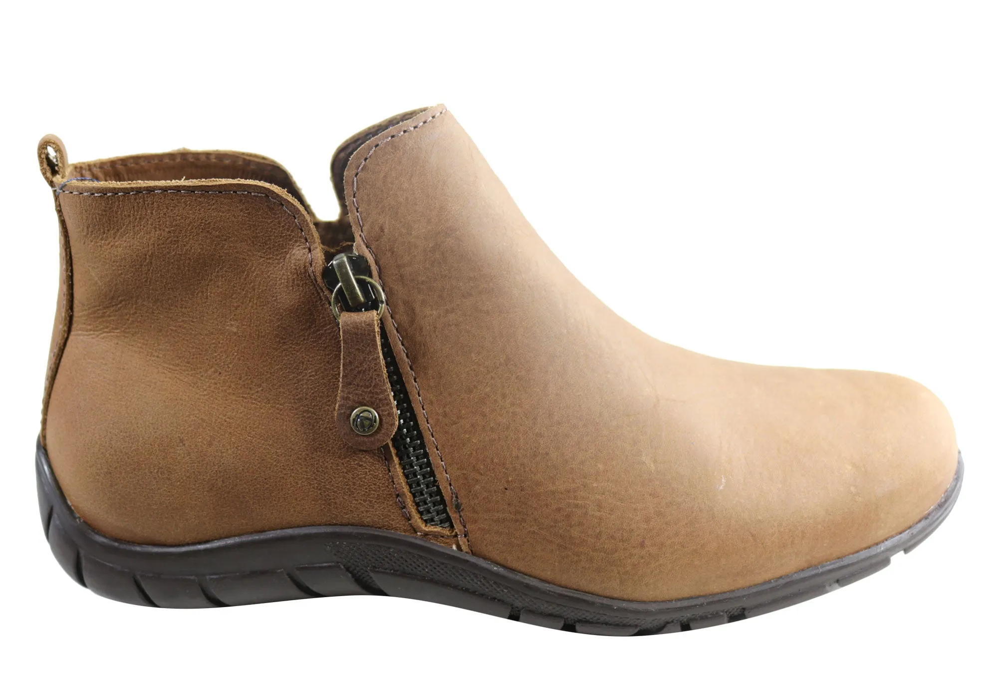Andacco Central Damen Leder Bequeme Knöchelstiefel Hergestellt In Brasilien Andacco Schuhe