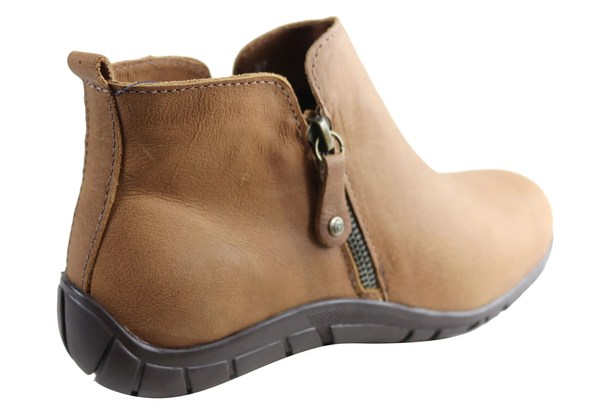 Andacco Central Damen Leder Bequeme Knöchelstiefel Hergestellt In Brasilien Andacco Schuhe
