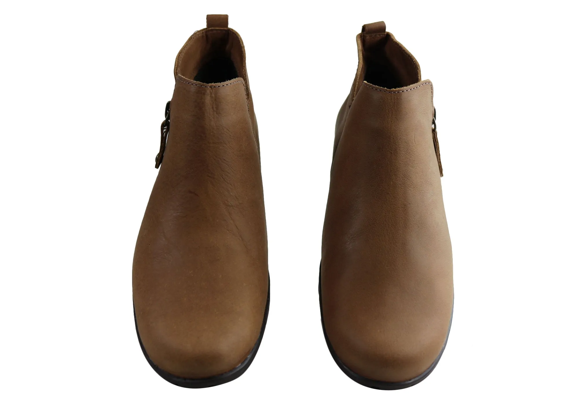 Andacco Central Damen Leder Bequeme Knöchelstiefel Hergestellt In Brasilien Andacco Schuhe