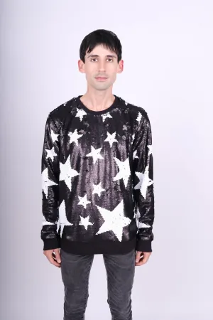 Any Old Iron Männer Glitzer Stern Sweatshirt