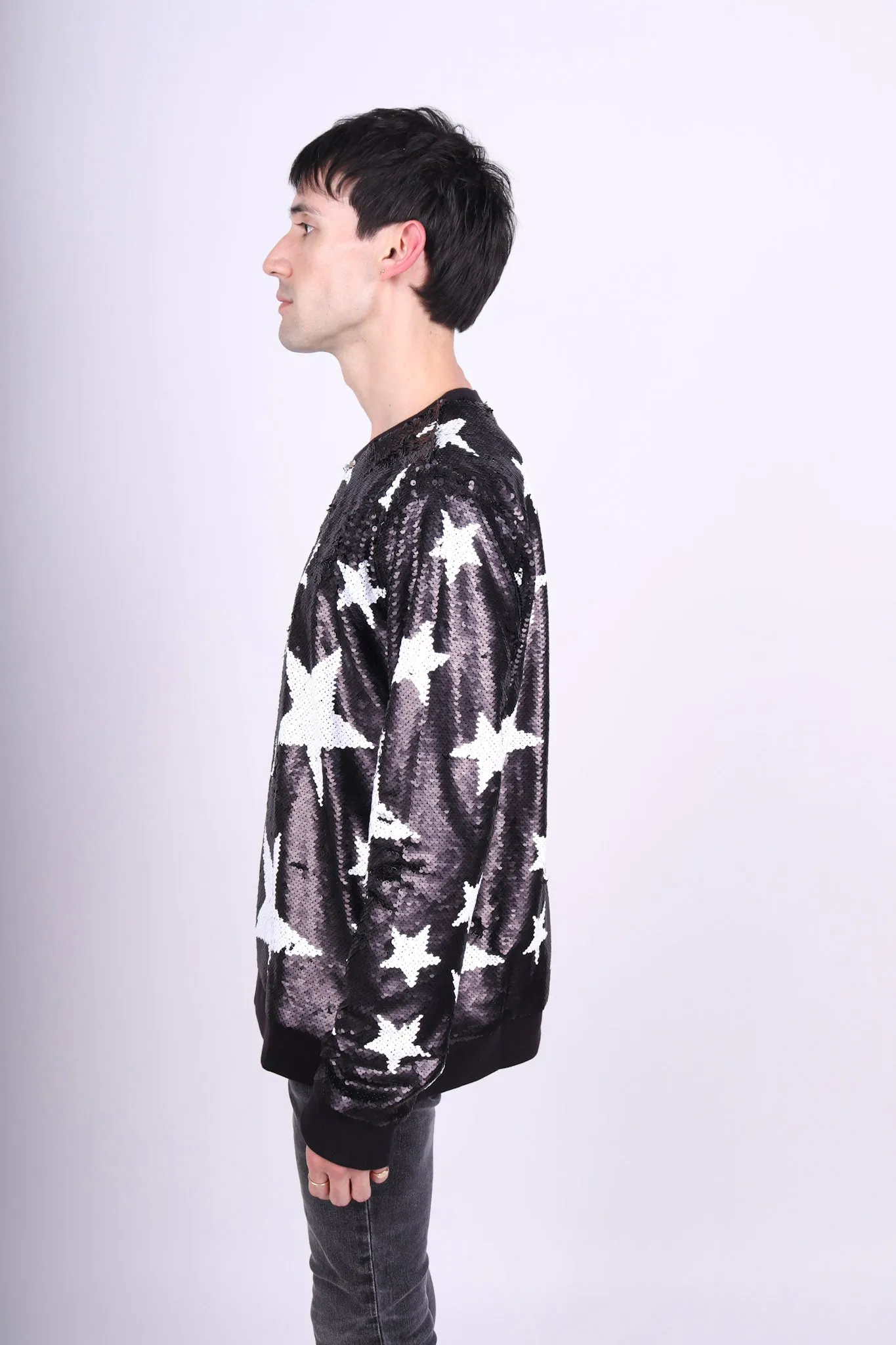 Any Old Iron Männer Glitzer Stern Sweatshirt