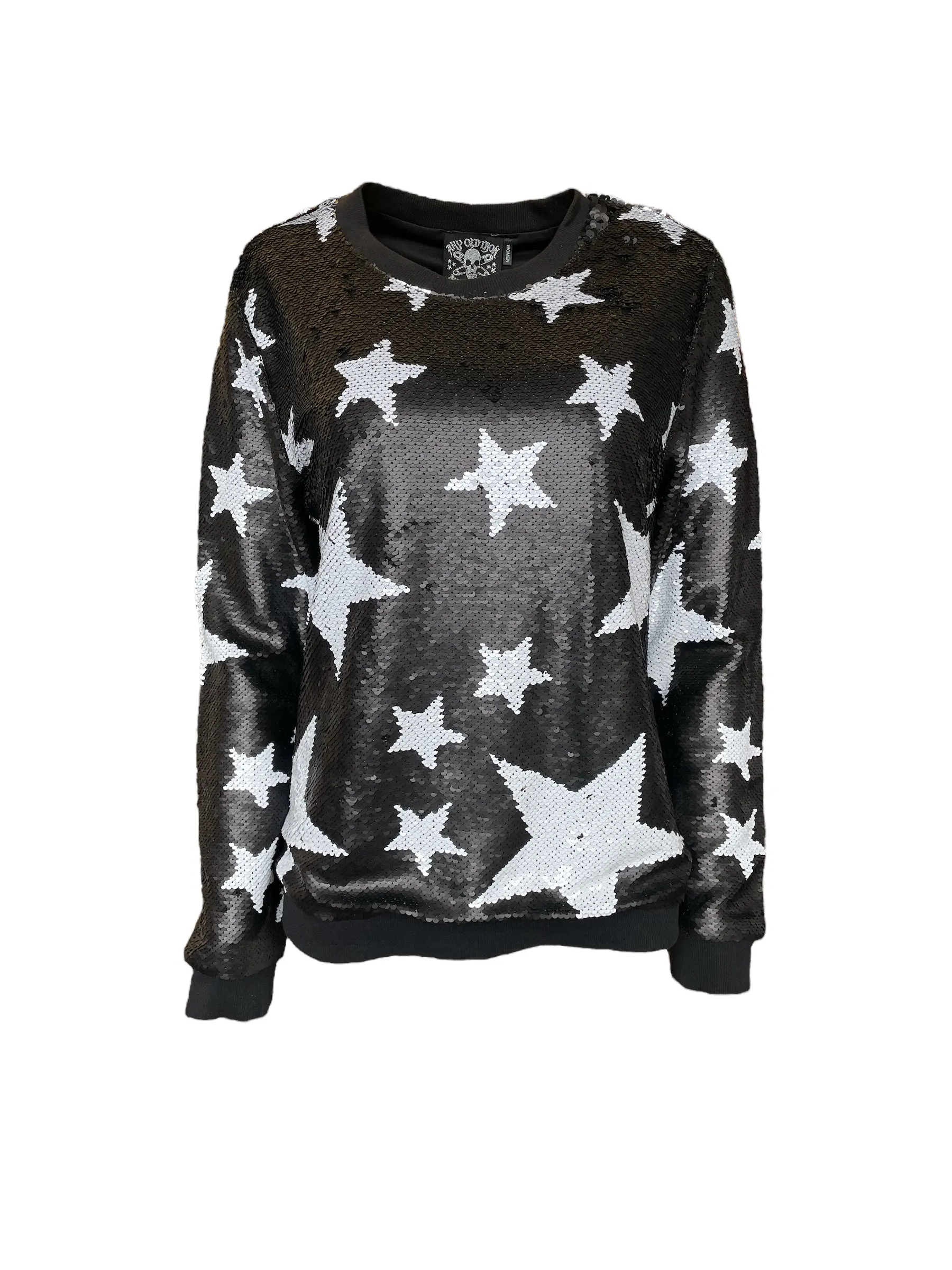 Any Old Iron Männer Glitzer Stern Sweatshirt