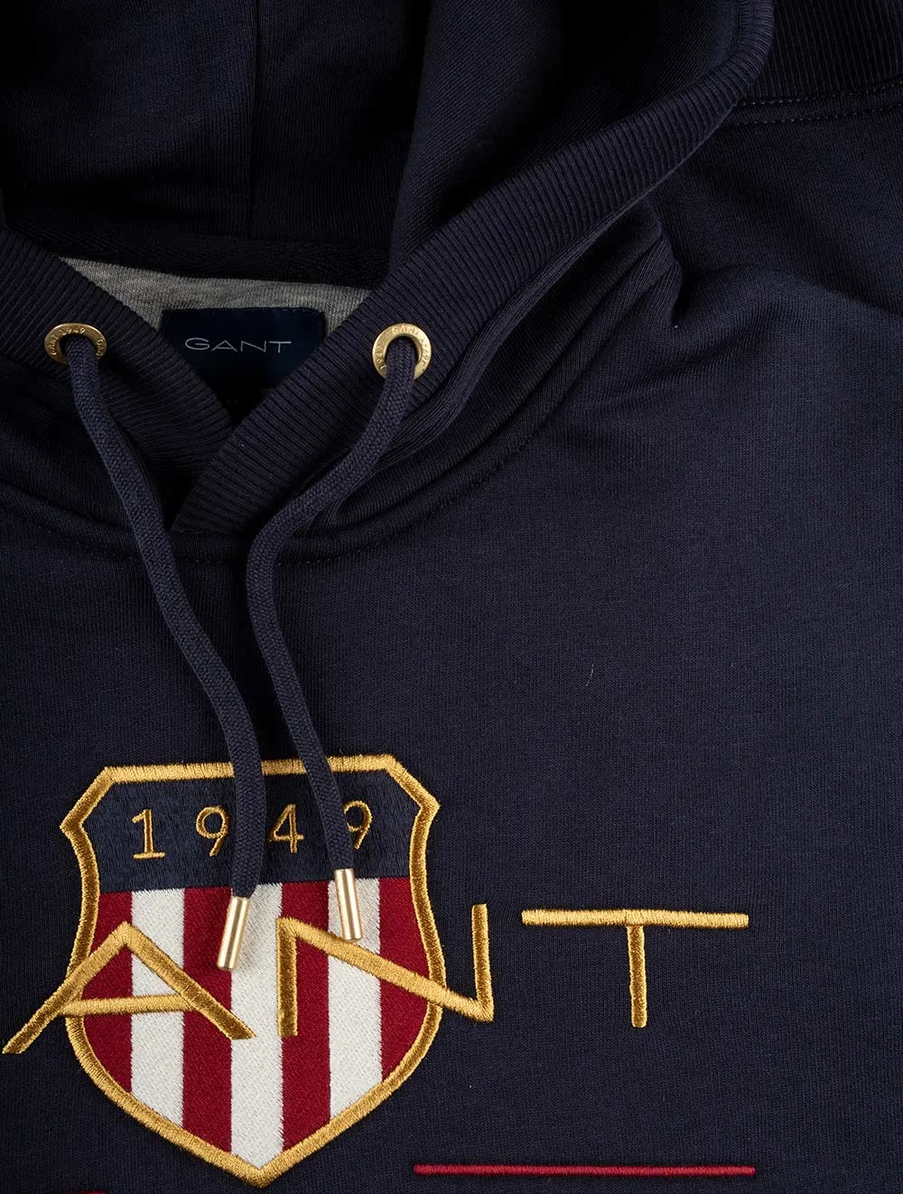 Archive Shield Kapuzenpullover Abendblau