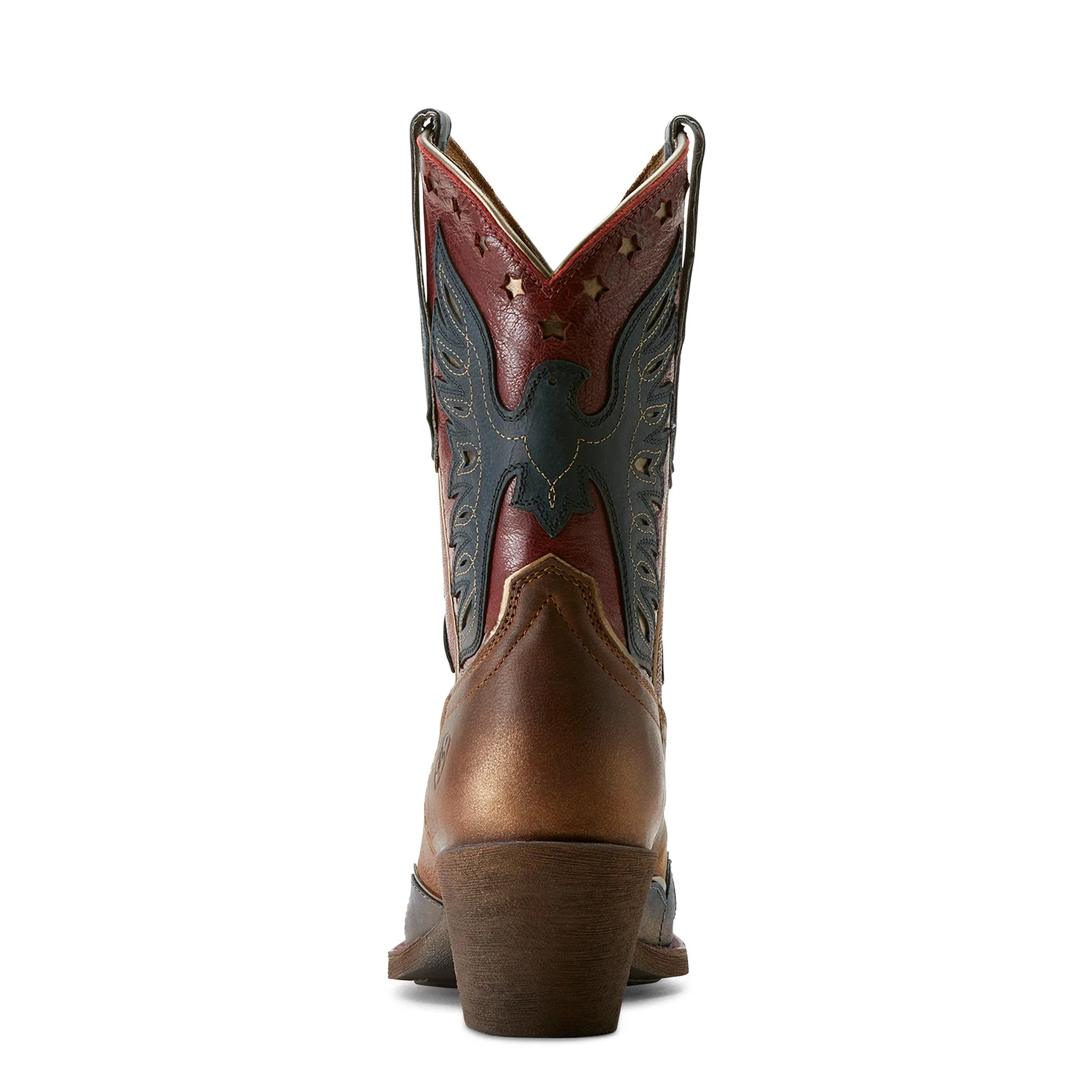 Ariat Damen Bravery Stiefel - Gebürstetes Frisches Denim/Freches Braun/Adler Stolz Ariat Schuhe