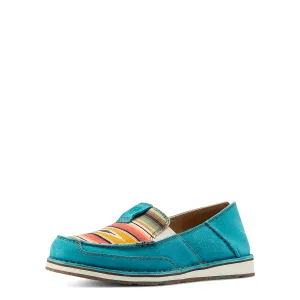 Ariat Damen Cruiser Schuhe in Türkis Wildleder/Türkis Serape