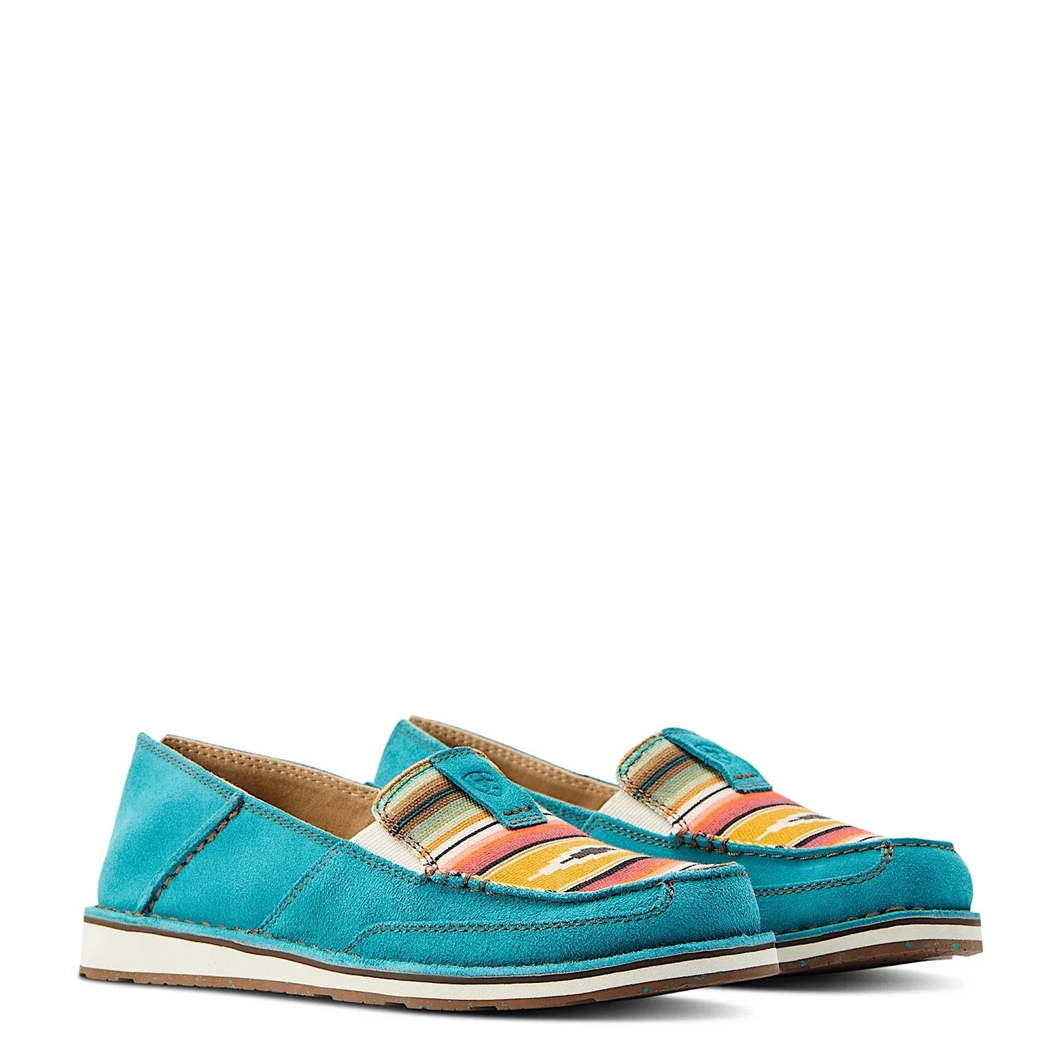 Ariat Damen Cruiser Schuhe in Türkis Wildleder/Türkis Serape