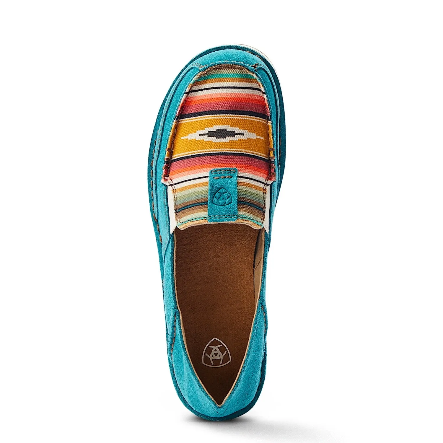 Ariat Damen Cruiser Schuhe in Türkis Wildleder/Türkis Serape