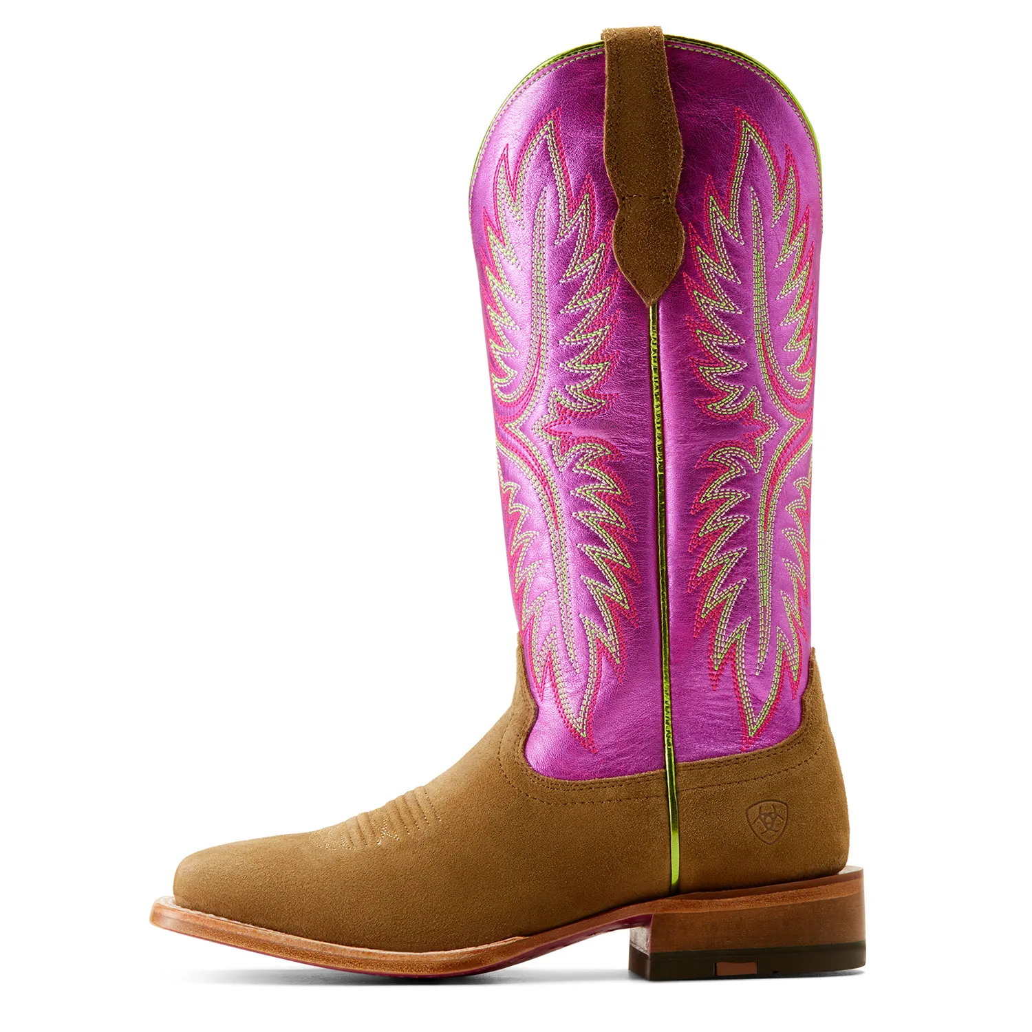 Ariat Damen Frontier Calamity Stiefel - Jane Dijon Roughout/Electric Raspberry Ariat Schuhe