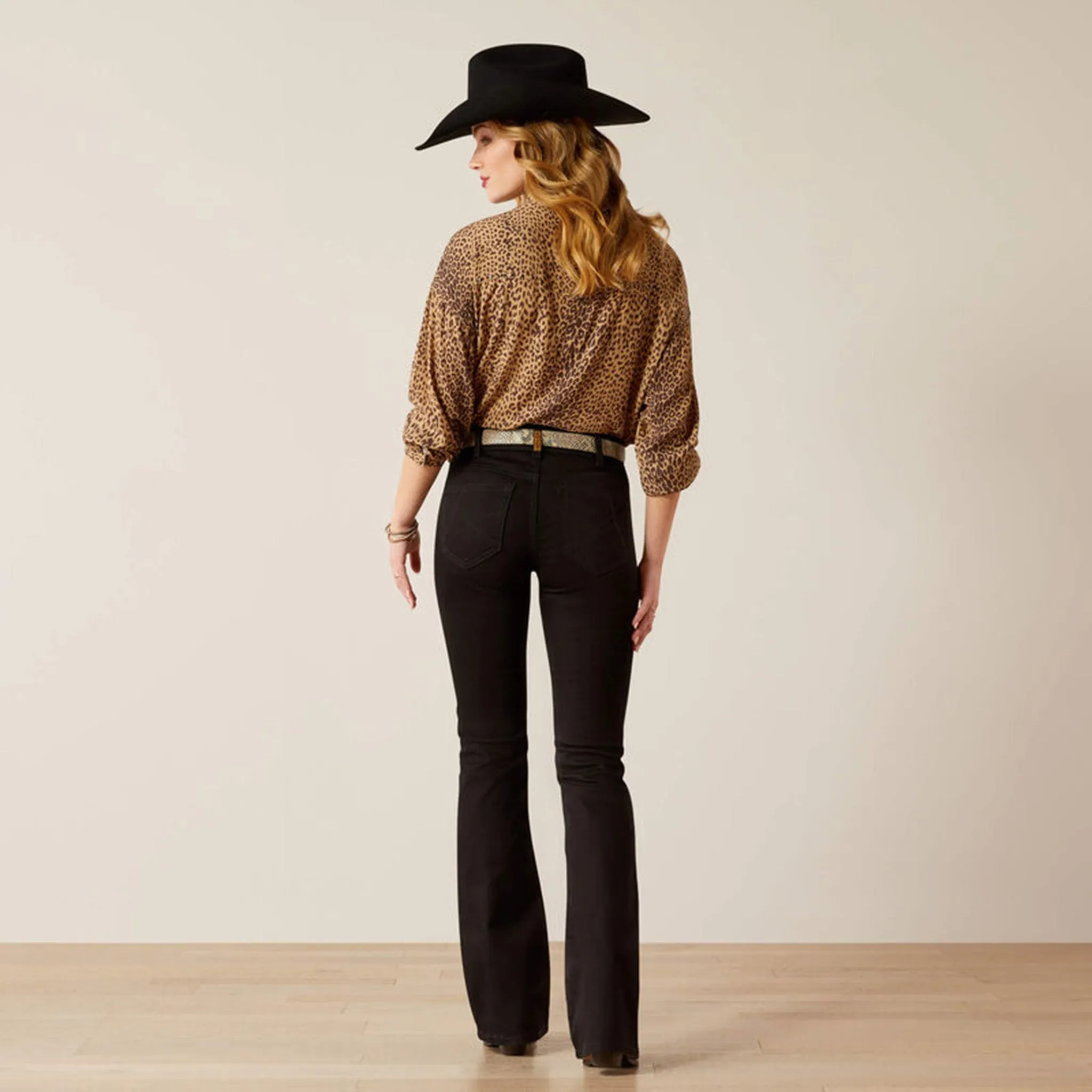 Ariat Damen Perfect Rise Ella Bootcut Jeans in Schwarz
