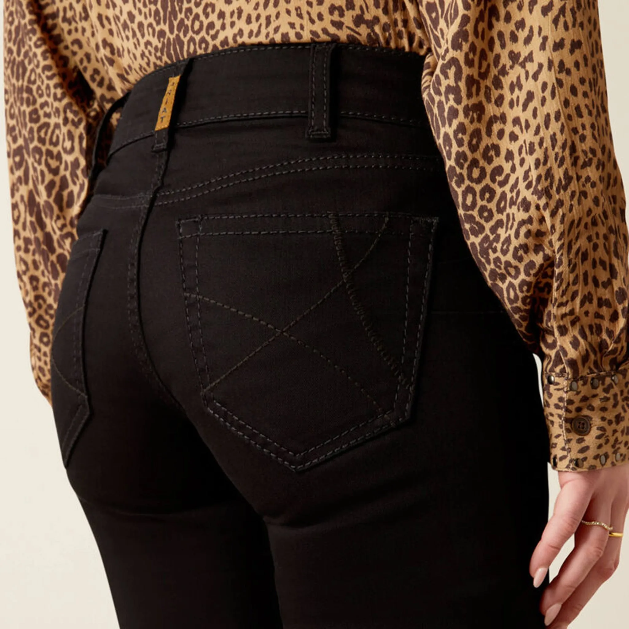 Ariat Damen Perfect Rise Ella Bootcut Jeans in Schwarz