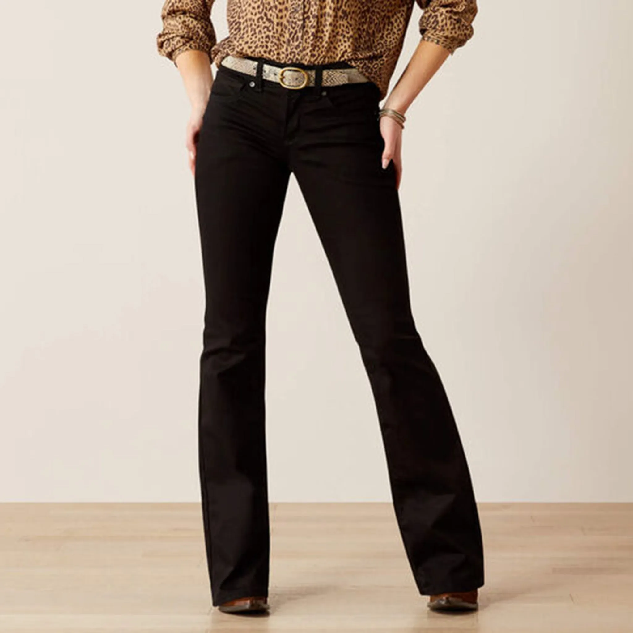 Ariat Damen Perfect Rise Ella Bootcut Jeans in Schwarz