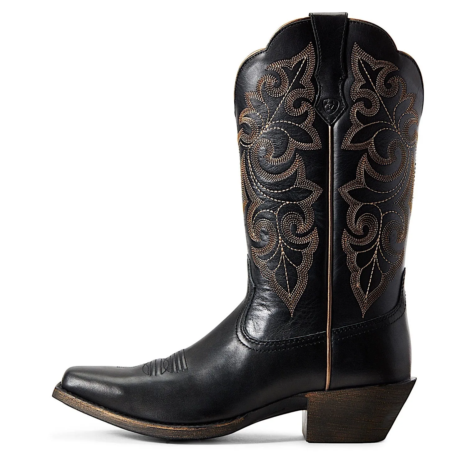Ariat Damen Round Up Stiefel mit quadratischer Spitze - Limousine Schwarz Ariat Schuhe