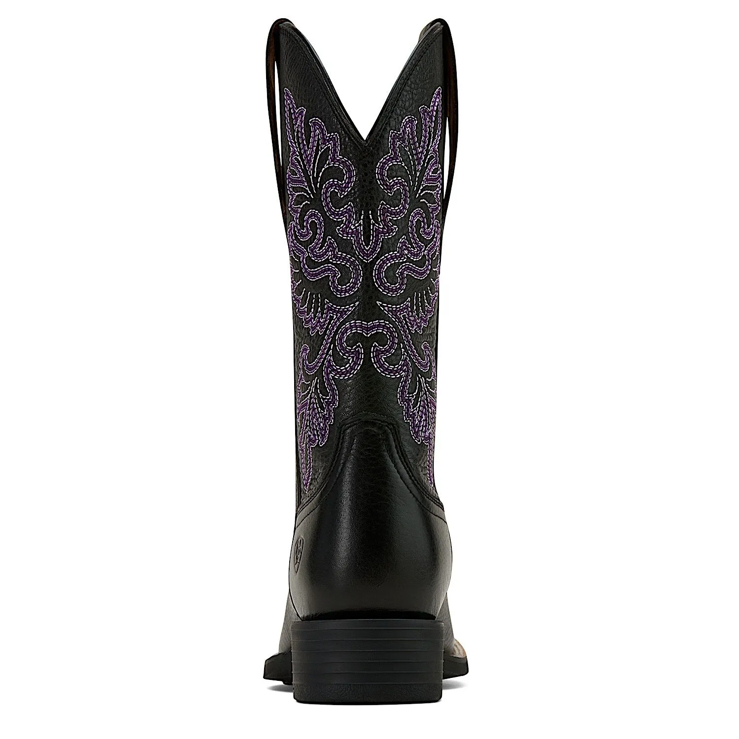 Ariat Damen Round Up Weite Quadratspitze Stretchfit Westernstiefel - Schwarz Ariat Schuhe