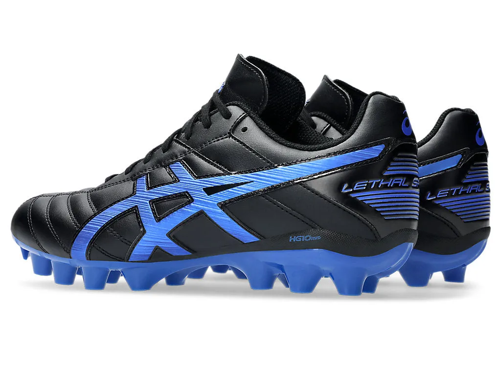 ASICS MEN'S LETHAL RS 2 SCHNELLIGKEIT SCHWARZ/BLAU FUßBALLSCHUHE_Herren-Asics