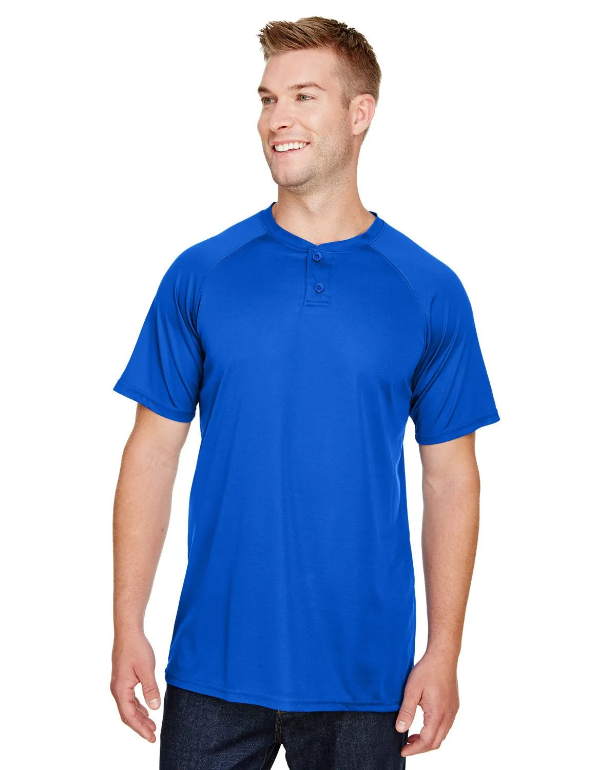 Augusta Sportswear AG1565 Erwachsene Attain 2-Knopf Baseball Trikot