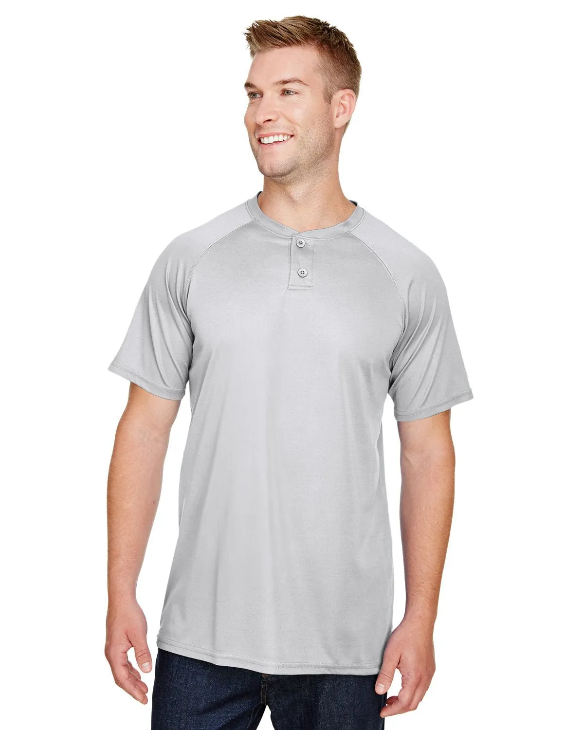 Augusta Sportswear AG1565 Erwachsene Attain 2-Knopf Baseball Trikot