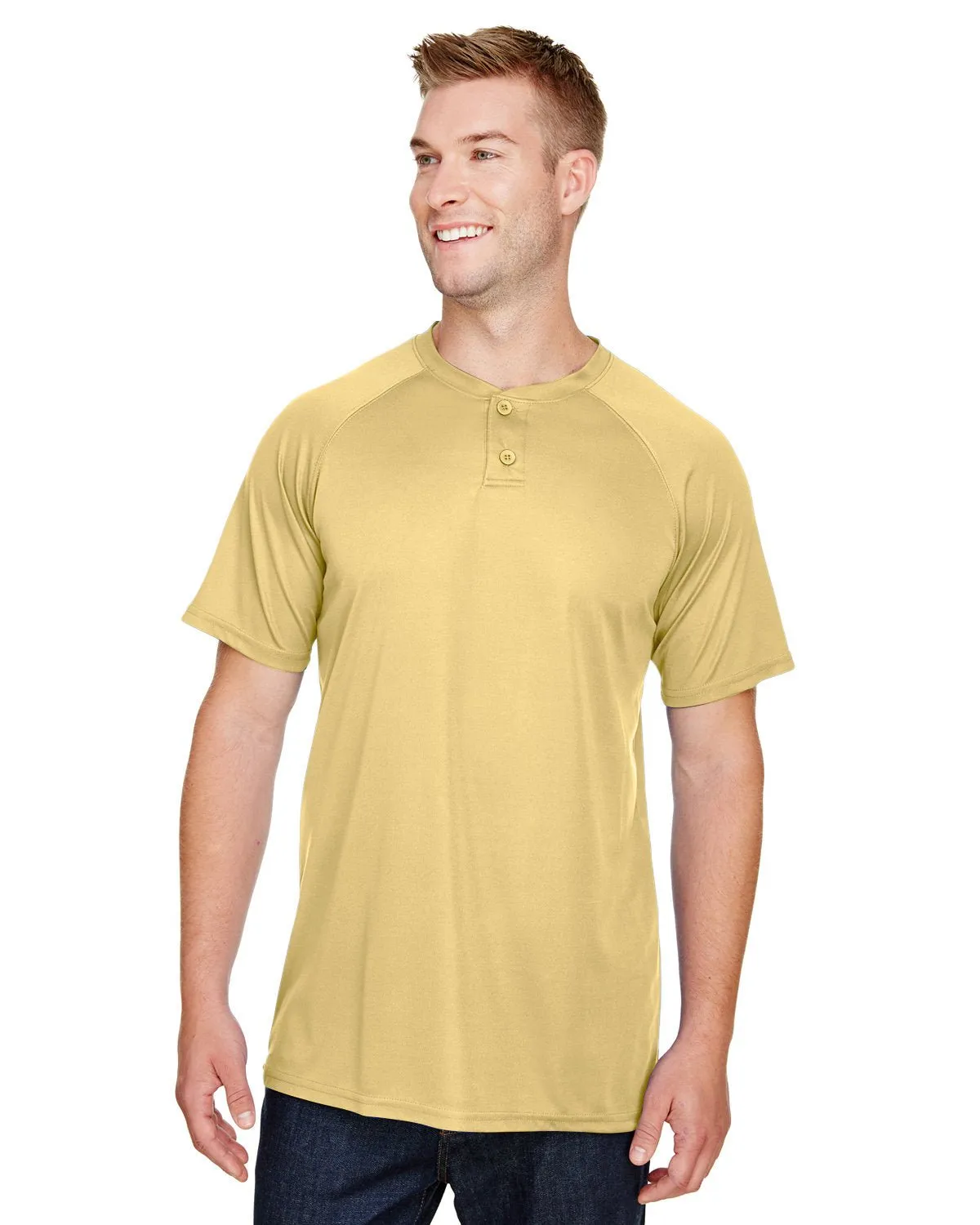 Augusta Sportswear AG1565 Erwachsene Attain 2-Knopf Baseball Trikot