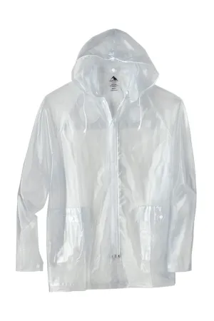 Augusta Sportswear Herren Regenjacke mit Kapuze und Vollreißverschluss - Transparent