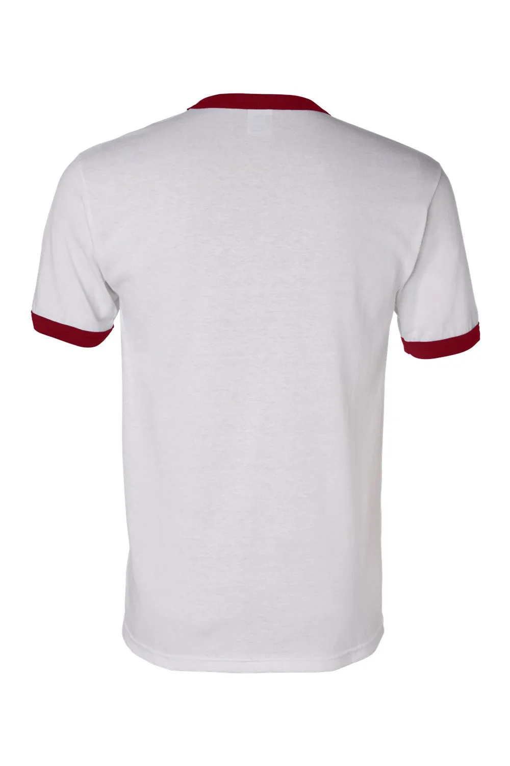 Augusta Sportswear Herren Ringer Kurzarm Rundhals T-Shirt - Weiß/Rot