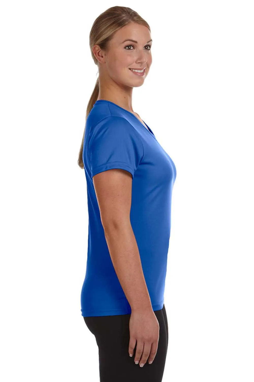 Augusta Sportswear Damen Feuchtigkeitstransportierendes V-Ausschnitt T-Shirt mit kurzen Ärmeln - Königsblau