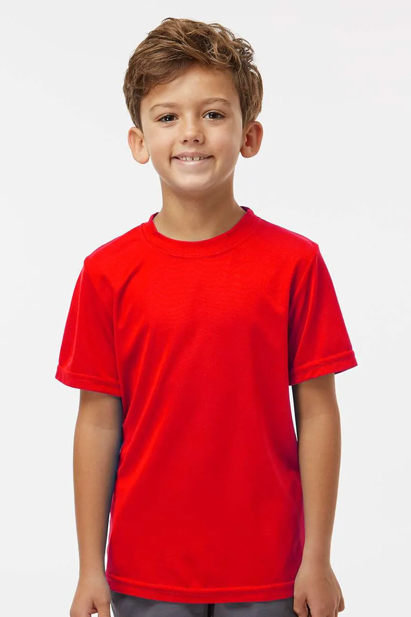 Augusta Sportswear Jugend Nexgen Feuchtigkeitstransportierendes Kurzarm-Crewneck-T-Shirt - Scharlachrot