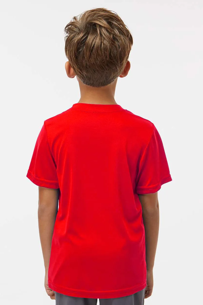 Augusta Sportswear Jugend Nexgen Feuchtigkeitstransportierendes Kurzarm-Crewneck-T-Shirt - Scharlachrot