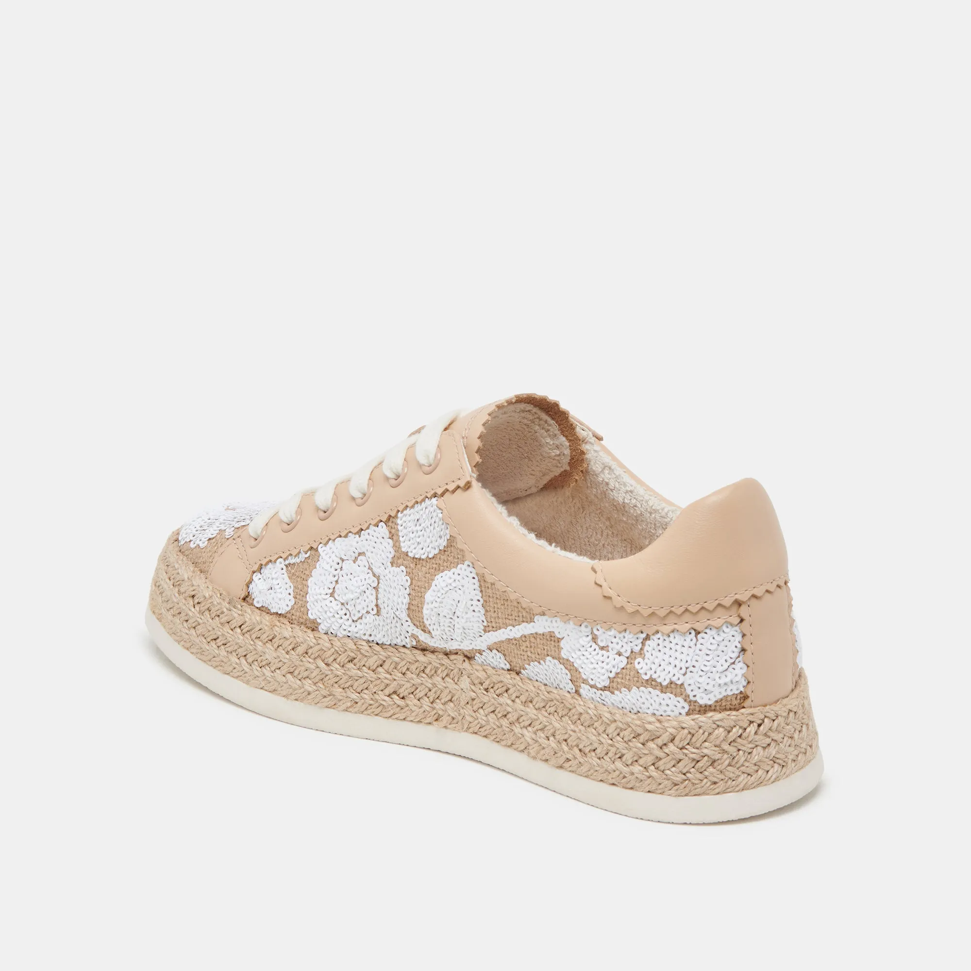 AZALIA SNEAKERS NATUR MULTI BLUMEN SEQUIN