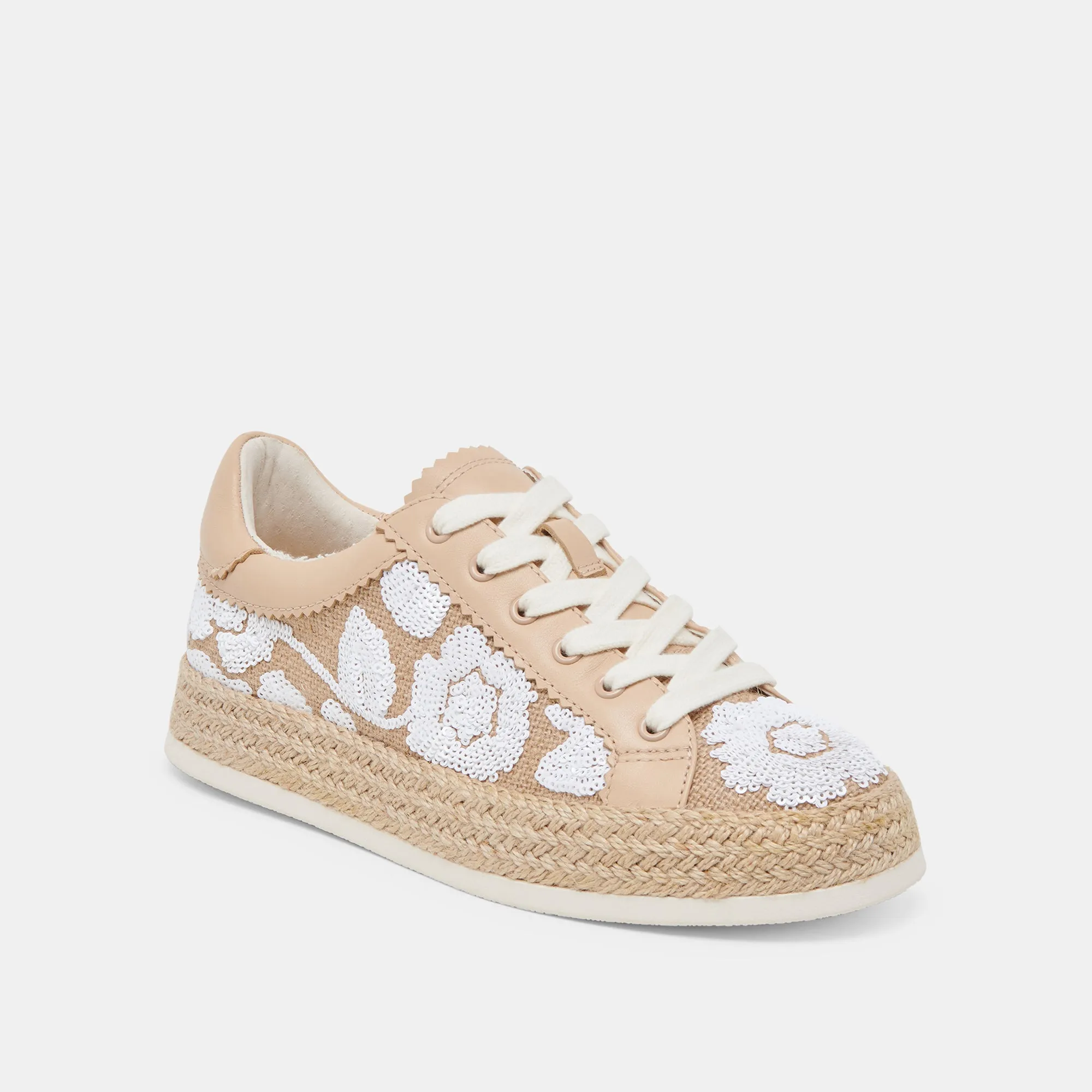 AZALIA SNEAKERS NATUR MULTI BLUMEN SEQUIN