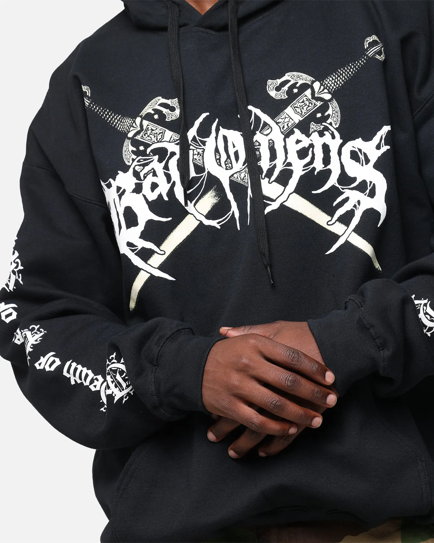 Bad Omens Totenkopf Grab Kapuzenpullover Schwarz