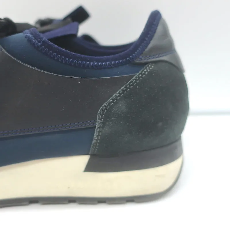 Balenciaga Race Runner Sneakers Marineblau Leder & Mesh Größe 37